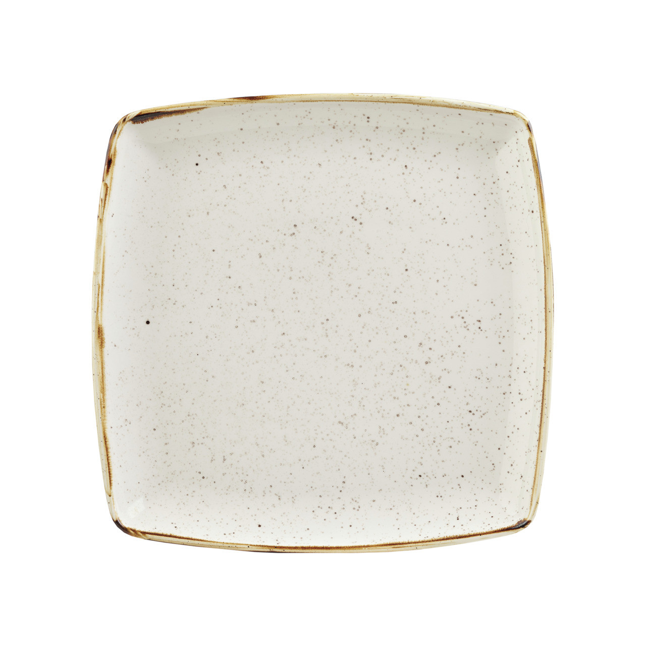 Stonecast, Teller tief quadratisch 268 mm Barley White
